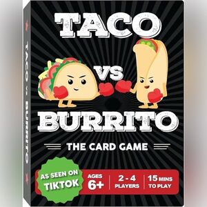 NWT Taco vs Burrito Card Game Stocking Stuffer